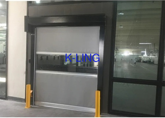 Automatic PVC Rolling Door Cargo Air Shower Tunnel Infrared Induction Blowing