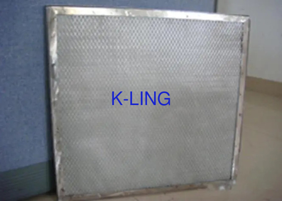 High Temperature Resistant Pleated Panel Air Filters Resist Of 300 Degrees Celsius