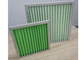Green Pleated Panel Air Filters G1 G3 Efficiency Polyester Media Filter