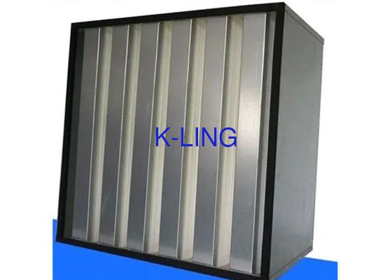 H13 V Bank Filter In Air - Conditioning Systems Big Dust Capacity