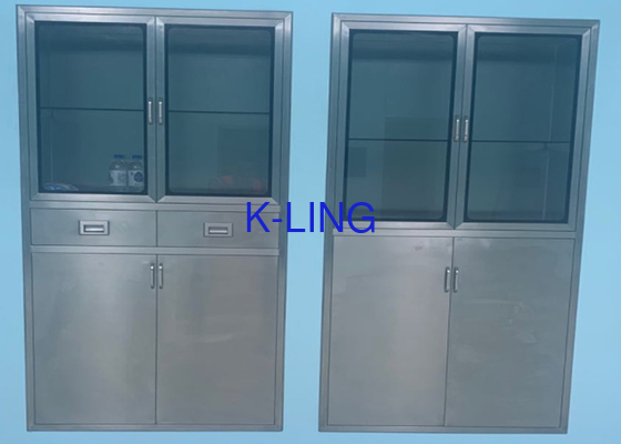 SUS304 Clean Room Equipments Thin Rimmed Embedded Medicine Cabinet