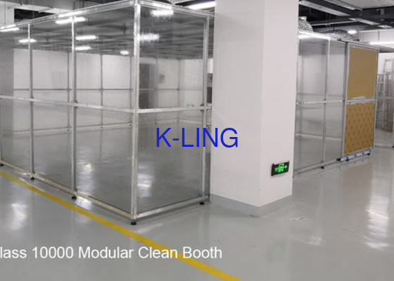 Pharmaceutical Softwall Clean Booth FFU Clean Room Equipment Aluminum Structure Frame