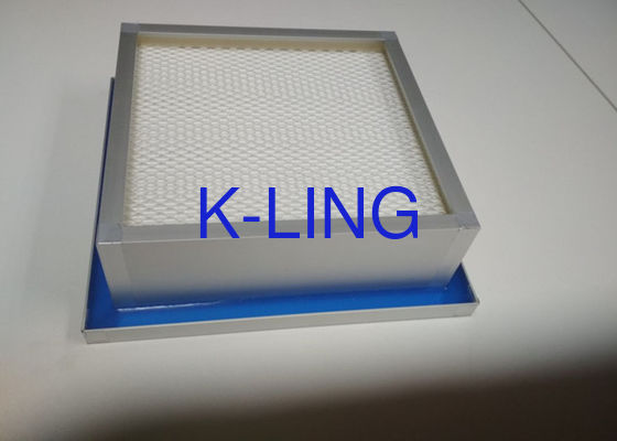 H14 Side Gel Seal Mini Pleat HEPA Air Filter Box Aluminum Frame