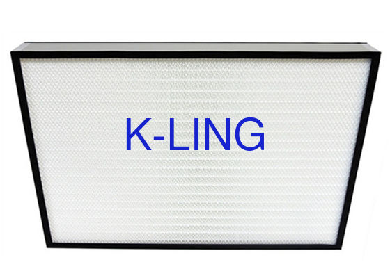 Extruded Aluminum Frame Mini Pleat HEPA Filter Without Separator ISO Certification