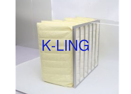 Bag Filter With Synthetic Fiber Low Initial Pressure Galvanized Steel Framework