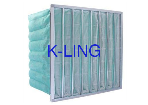 Humidity Resistant Synthetic Fiber Pocket Air Filter With Aluminium Alloy Frame