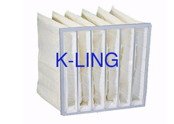 50Pa Dust Control Bag Filter Synthetic Glass Fiber Aluminum Alloy Frame