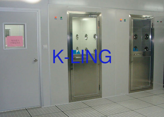 220V/50Hz Stainless Steel Cleanroom Air Shower With 20-25 M/s Air Velocity