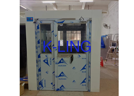 LED Light Customized Air Shower Tunnel With Interlock System And HEPA Filter