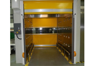 Custom Intelligence Fast - Rolling Door Cleanroom Air Shower / Clean Room Booth