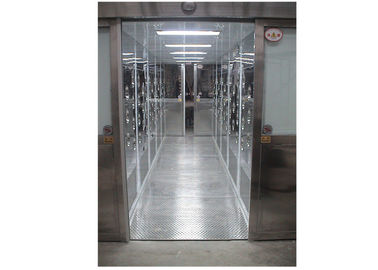 1 - 6 Person Hospital Electronic Cleanroom Air Shower With Three Side Blowing