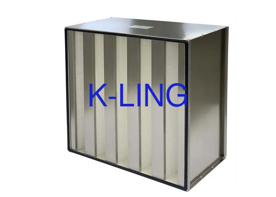 16.44 Sq.m Rate Air Flow Final Pressure 400pa Minipleats V Cell Filter For Environmental Protection