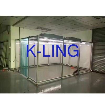 Softwall Clean Room with Class 10-10000 Cleanliness Powder Coated Steel Frame and Less Than 65 DB Noise Level