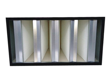 Rigid Structure H13 - H14 HEPA Air Filter With Low Resistance Metal Frame