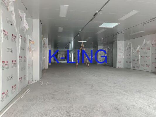 Wall Mounted Modular Clean Room With Glass Magnesium Rock Wool Sandwich Panel 50mm Tailored For Semiconductor cleanroom