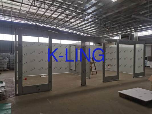 Modular Cleanroom with HEPA Filter 99.99% at 0.3UM and ISO5/6/7/8 Purification Rank Featuring Integrated LED Lighting