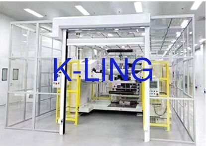 Pvc Vinyl Floor Modular Cleanroom Including Double-layer Vacuum Organic Glass Window and1000 Cleanliness Level for Laboratory