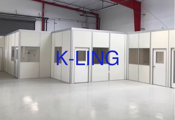 Freestanding Or Wall Mounted Hardwall Cleanroom With 100 Percent External Discharge Venting Model Offering Superior Air Management