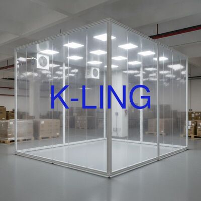 Relocatable and Reconfigurable Softwall Cleanroom with More Than 350 Lux Lighting Level Ensuring Contamination Control Systems