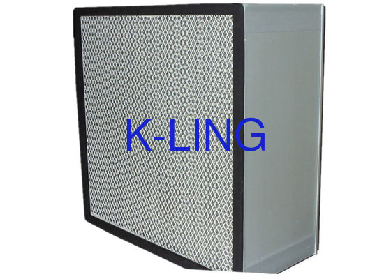 Commercial Clean Room HEPA Air Filter Media , Stainless Steel Frame