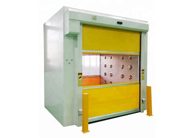 Energy Efficiency Cargo Air Shower Room With Fast Rolling Door 3 Sides Blowing Way