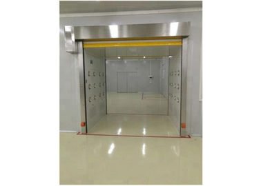 Stand Profile Glass Door Cleanroom Air Shower Cold Rolled Steel With Bake Painting