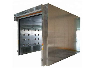 Large Cargo Air Shower With Roll - Up Shutter Doors / Clean Room Chamber