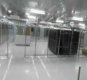 ISO6 PVC Curtain Laminar Flow Softwall Clean Booth With Mini - Pleats HEPA Filter