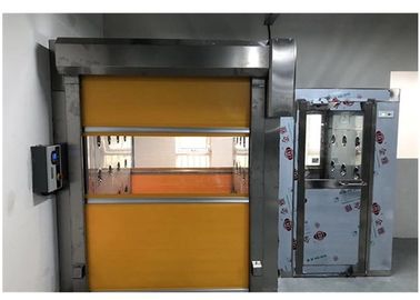 Clean Room Entrance Air Shower Tunnel With High Speed PVC Roller Doors