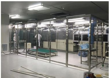 Softwall Class 10000 Clean Room With LED Light / Dispensing Down Flow Booth