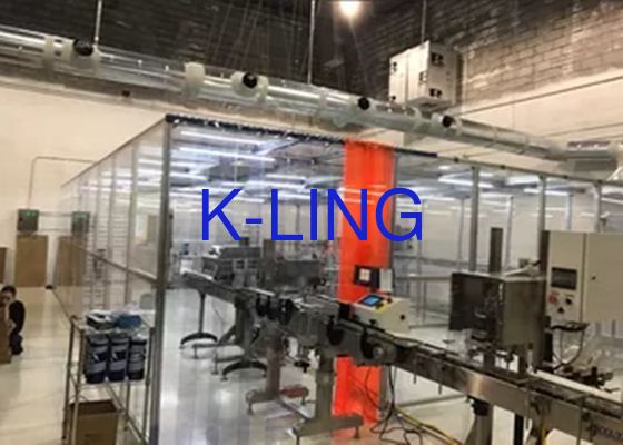 Class 10000 Modular Clean Room with SUS 304 Frame and 5mm Plexiglass Wall for Production