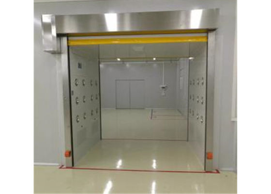 1.2mm Stainless Steel SUS304/ 201 Air Shower Tunnel With PVC Scroll Doors